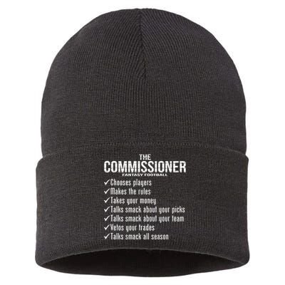 The Commissioner Fantasy Football  Sustainable Knit Beanie