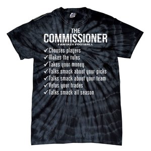 The Commissioner Fantasy Football  Tie-Dye T-Shirt