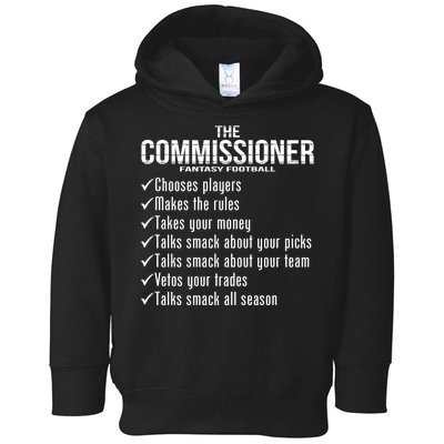 The Commissioner Fantasy Football  Toddler Hoodie