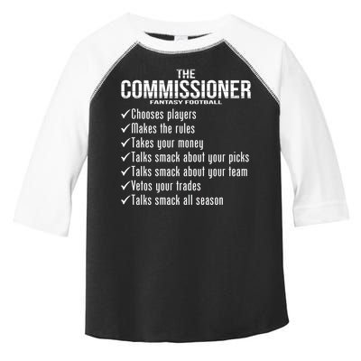 The Commissioner Fantasy Football  Toddler Fine Jersey T-Shirt