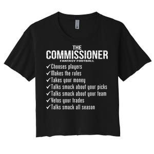 The Commissioner Fantasy Football  Women's Crop Top Tee