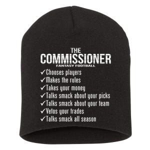 The Commissioner Fantasy Football  Short Acrylic Beanie