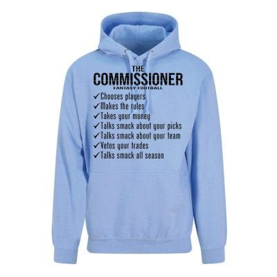 The Commissioner Fantasy Football  Unisex Surf Hoodie