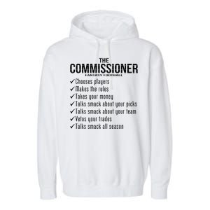 The Commissioner Fantasy Football  Garment-Dyed Fleece Hoodie