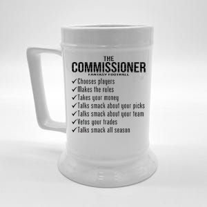 The Commissioner Fantasy Football  Beer Stein