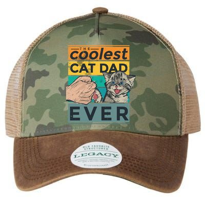 The Coolest Cat Dad Ever Legacy Tie Dye Trucker Hat