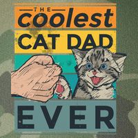 The Coolest Cat Dad Ever Legacy Tie Dye Trucker Hat