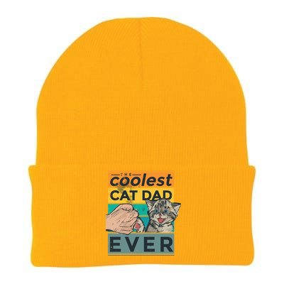 The Coolest Cat Dad Ever Knit Cap Winter Beanie