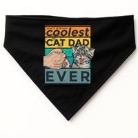 The Coolest Cat Dad Ever USA-Made Doggie Bandana
