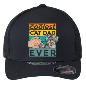 The Coolest Cat Dad Ever Flexfit Unipanel Trucker Cap