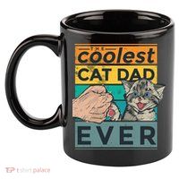 The Coolest Cat Dad Ever 11oz C Handle Ceramic Mug