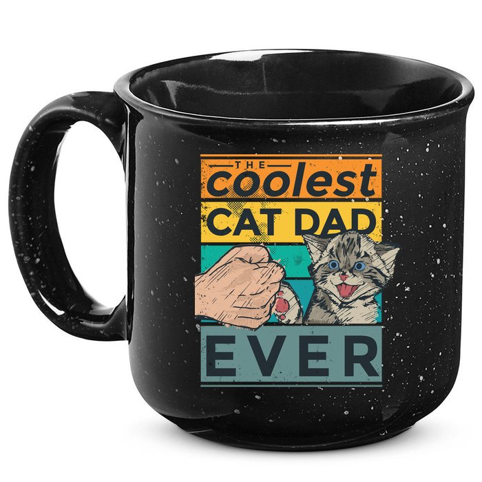 The Coolest Cat Dad Ever 15oz Campfire Ceramic Mug