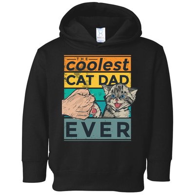 The Coolest Cat Dad Ever Toddler Hoodie