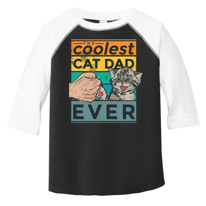 The Coolest Cat Dad Ever Toddler Fine Jersey T-Shirt