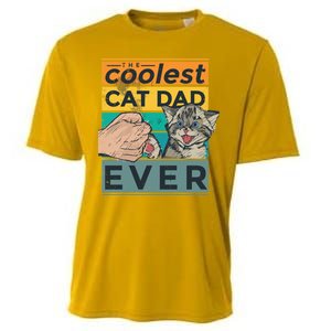 The Coolest Cat Dad Ever Cooling Performance Crew T-Shirt