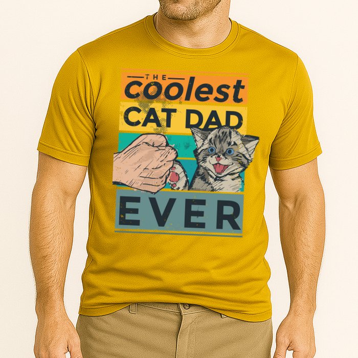 The Coolest Cat Dad Ever Performance Shirt