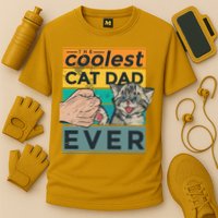 The Coolest Cat Dad Ever Performance Shirt