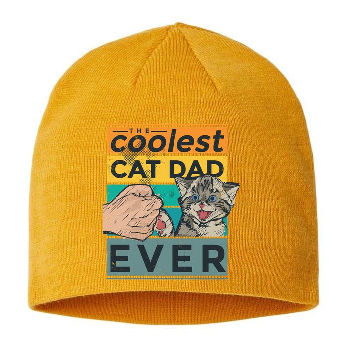 The Coolest Cat Dad Ever Sustainable Beanie