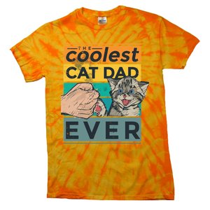 The Coolest Cat Dad Ever Tie-Dye T-Shirt