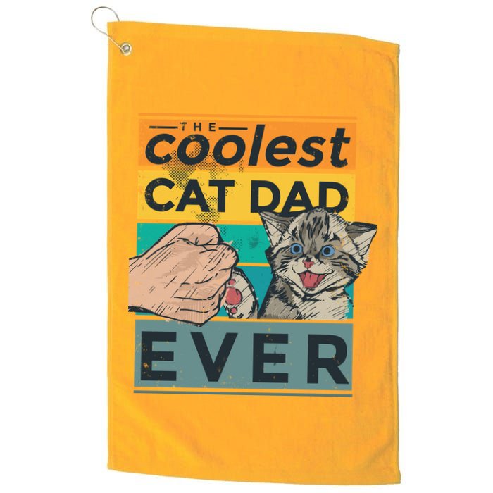 The Coolest Cat Dad Ever Golf Towel