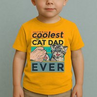 The Coolest Cat Dad Ever Toddler T-Shirt
