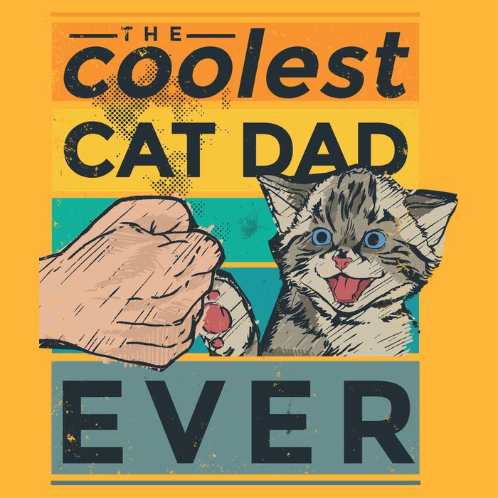 The Coolest Cat Dad Ever Short Acrylic Beanie