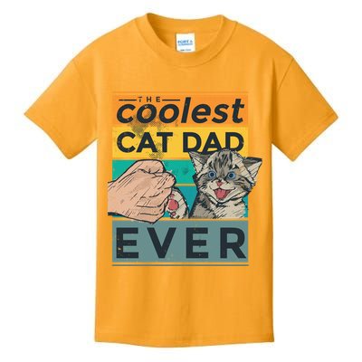 The Coolest Cat Dad Ever Kids T-Shirt