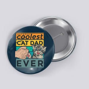 The Coolest Cat Dad Ever Button