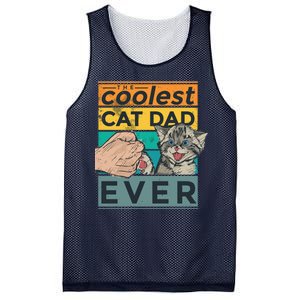 The Coolest Cat Dad Ever Mesh Reversible Basketball Jersey Tank