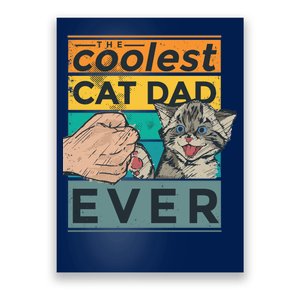 The Coolest Cat Dad Ever Poster