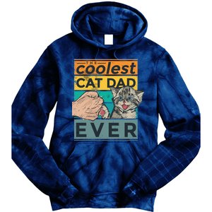 The Coolest Cat Dad Ever Tie Dye Hoodie