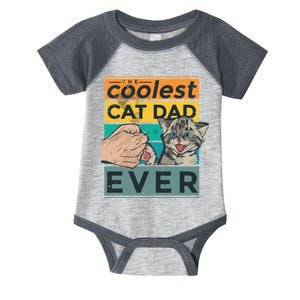 The Coolest Cat Dad Ever Infant Baby Jersey Bodysuit