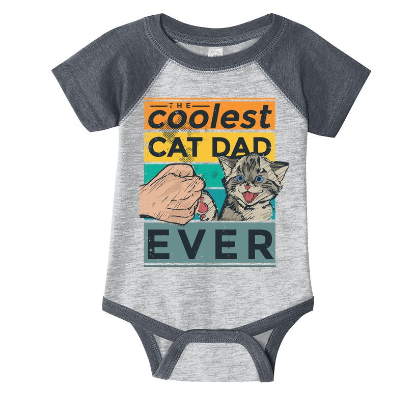 The Coolest Cat Dad Ever Infant Baby Jersey Bodysuit