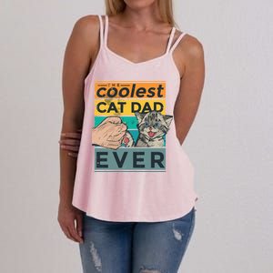 The Coolest Cat Dad Ever Women's Strappy Tank