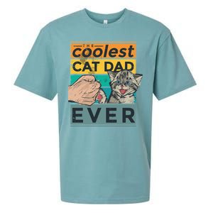 The Coolest Cat Dad Ever Sueded Cloud Jersey T-Shirt