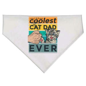 The Coolest Cat Dad Ever USA-Made Doggie Bandana