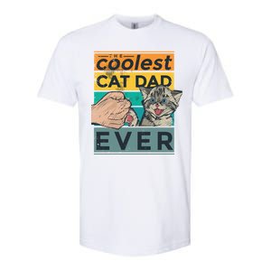 The Coolest Cat Dad Ever Softstyle CVC T-Shirt