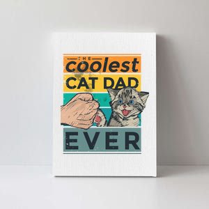 The Coolest Cat Dad Ever Canvas