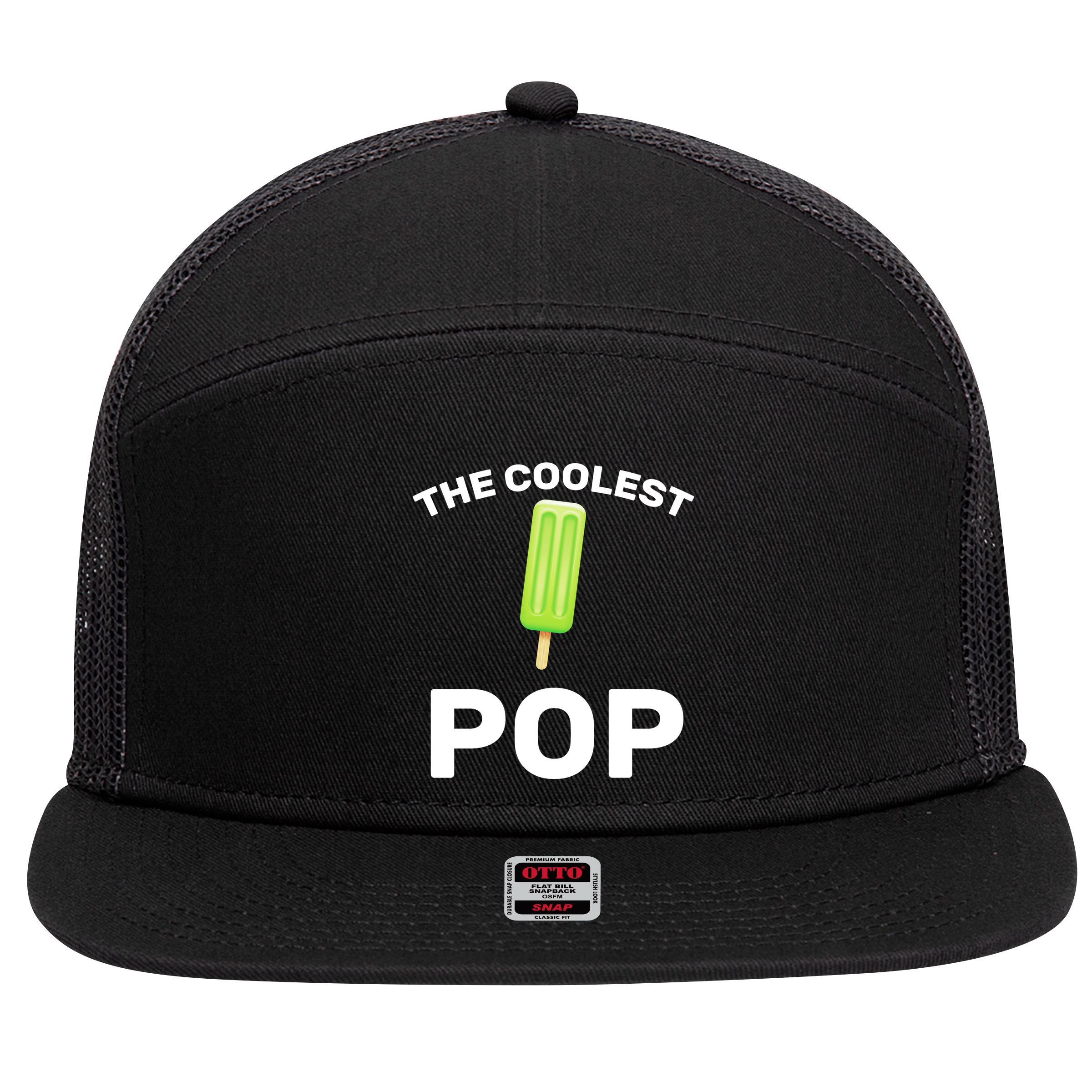 The Coolest Pop 7 Panel Mesh Trucker Snapback Hat