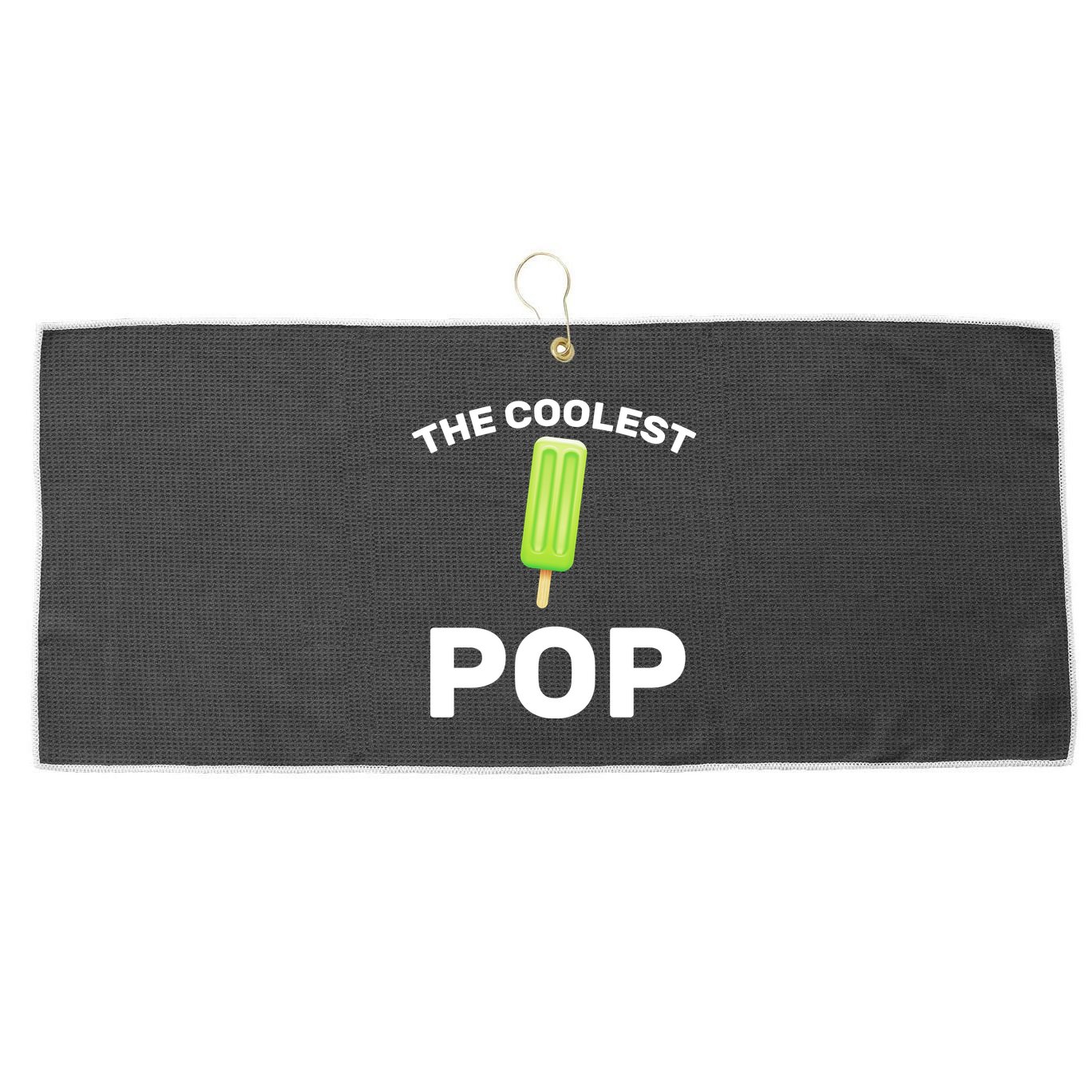 The Coolest Pop Large Microfiber Waffle Golf Towel