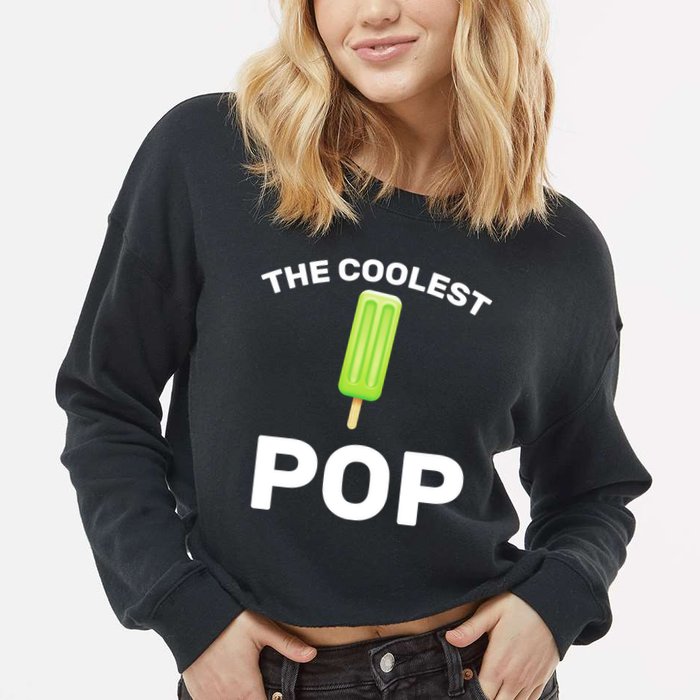 The Coolest Pop Cropped Pullover Crew