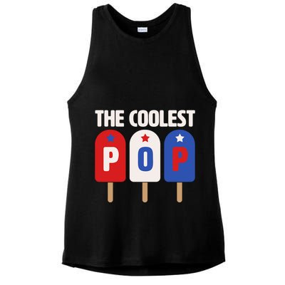 The Coolest Pop Happy Father's Day Popsicles Ladies PosiCharge Tri-Blend Wicking Tank