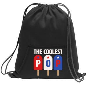 The Coolest Pop Happy Father's Day Popsicles Sweatshirt Cinch Pack Bag