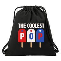 The Coolest Pop Happy Father's Day Popsicles Drawstring Bag