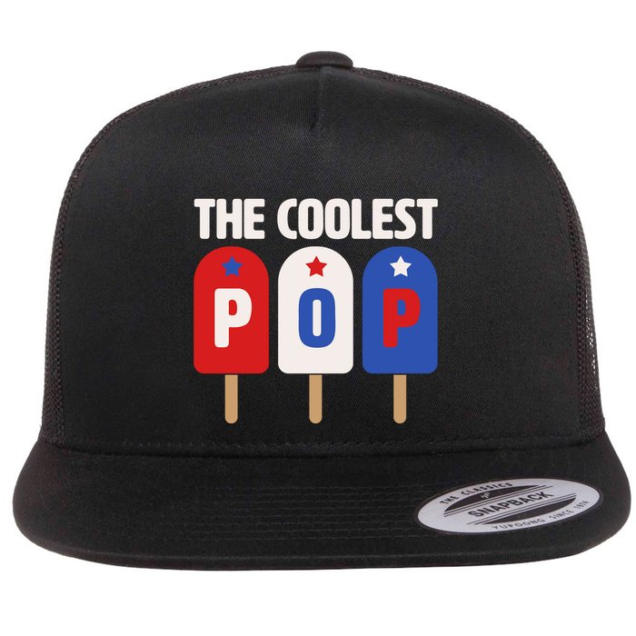 The Coolest Pop Happy Father's Day Popsicles Flat Bill Trucker Hat