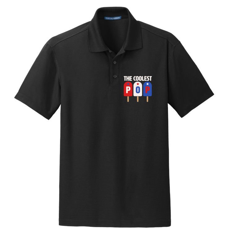 The Coolest Pop Happy Father's Day Popsicles Dry Zone Grid Polo