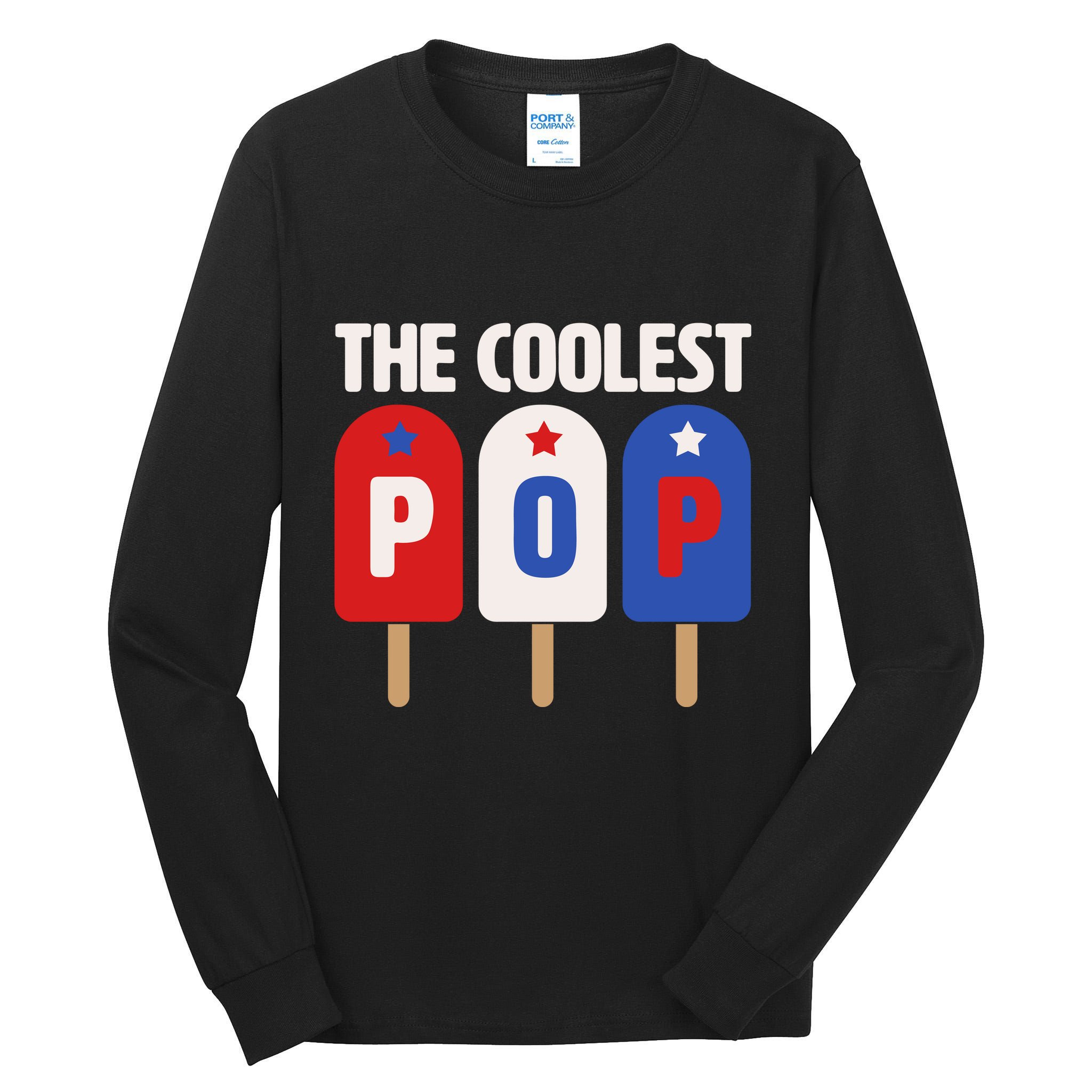 The Coolest Pop Happy Father's Day Popsicles Tall Long Sleeve T-Shirt