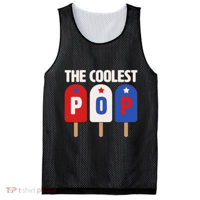 The Coolest Pop Happy Father's Day Popsicles Mesh Reversible Basketball Jersey Tank