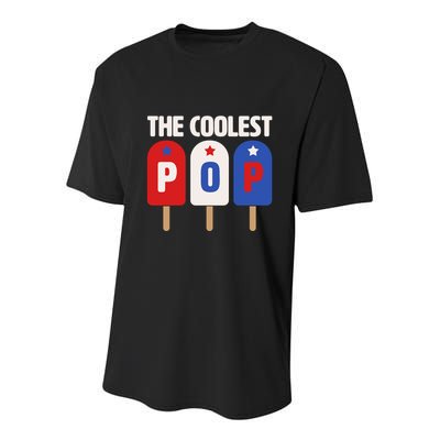 The Coolest Pop Happy Father's Day Popsicles Youth Performance Sprint T-Shirt