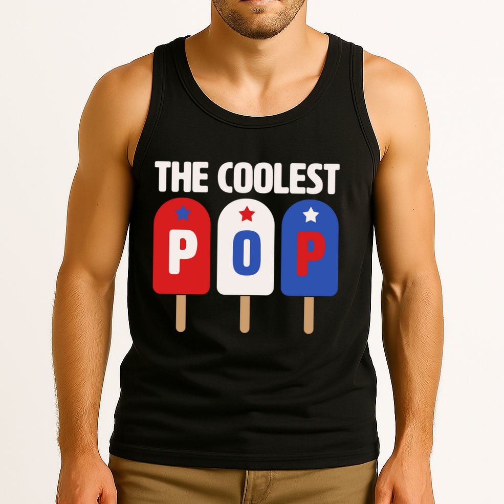 The Coolest Pop Happy Father's Day Popsicles Tank Top